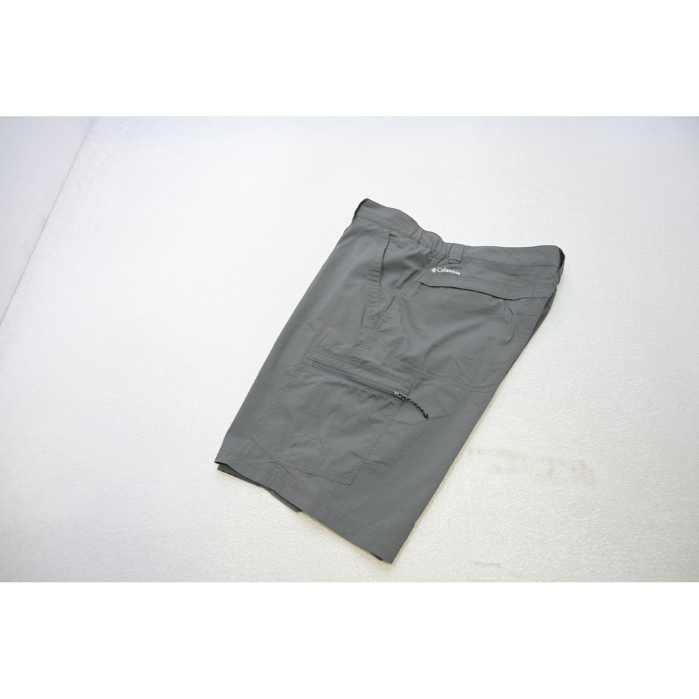 Columbia Silver Ridge Cargo Shorts Mens 38 Gray Camp Hiking Outdoor Excellent